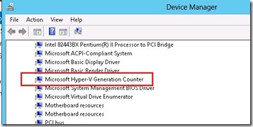 Hyper-V Generation Counter